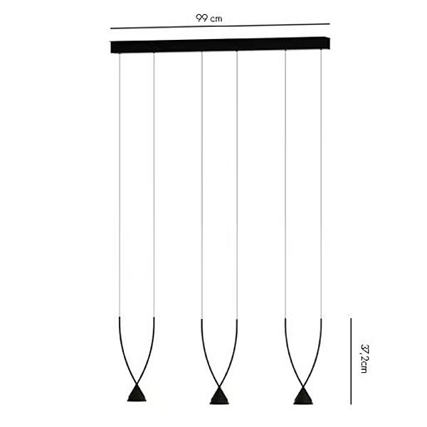 Suspension en verre recyclé et nylon AXOLIGHT Jewel usine Axolight de l'Italie. Foto №10