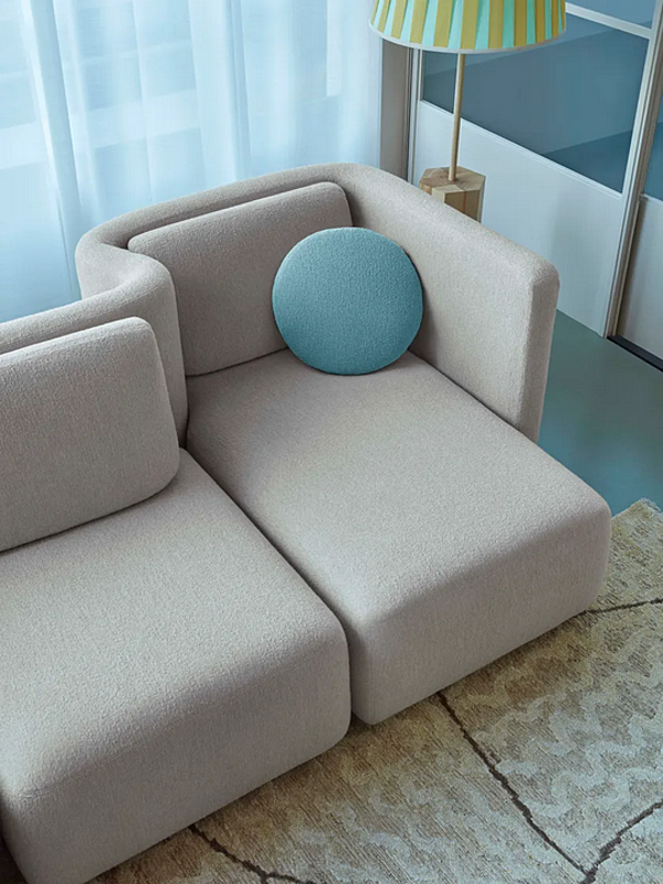 Canapé modulaire en tissu Gala Saba usine SABA de l'Italie. Foto №3