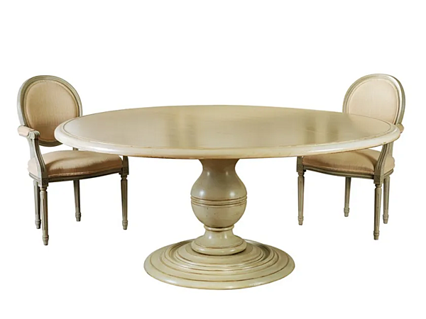 Table ronde en bois massif Tudor MARIONI 01984 usine MARIONI de l'Italie. Foto №2