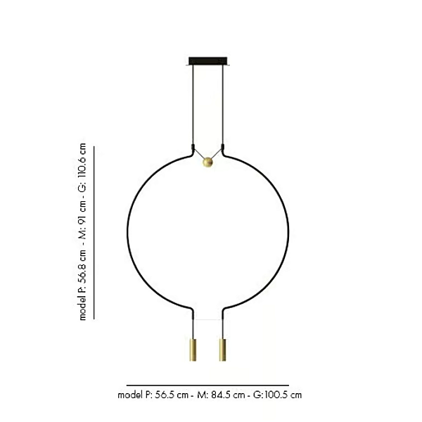 Suspension en métal LED Liaison Spliaix2 AXOLIGHT usine Axolight de l'Italie. Foto №7