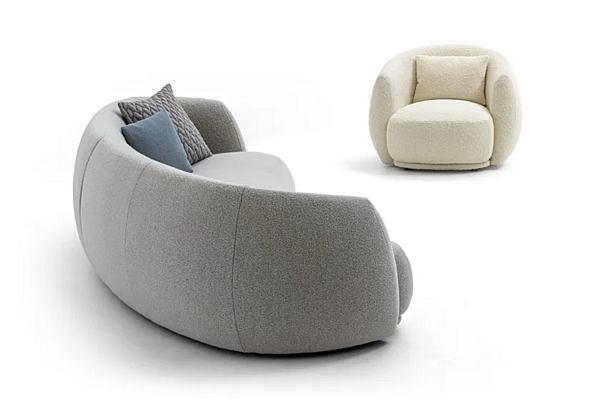 Canapé en tissu avec housse amovible Pacific Moroso usine Moroso de l'Italie. Foto №8