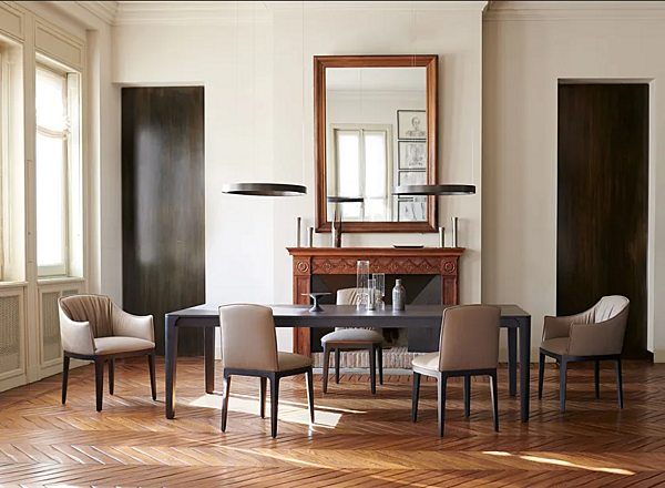 Table rectangulaire extensible en bois Potocco collection Blossom 840 TR1 840/TR1 usine POTOCCO de l'Italie. Foto №2