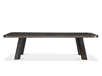 Table rectangulaire en marbre Sahara Noir GHIDINI1961