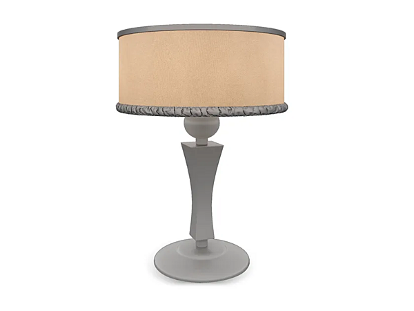 Lampe de table en tissu Ginger Roll CORTEZARI usine CORTE ZARI de l'Italie. Foto №1