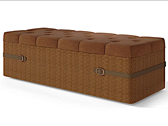 Pouf rectangulaire en tissu Belt Martini Interiors Pouf rectangulaire en tissu Belt Martini Interiors usine MARTINI INTERIORS de l'Italie