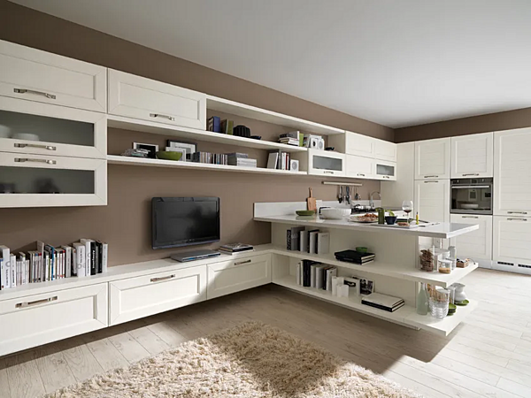 Cuisine en bois avec poignées Claudia LUBE CUCINE usine LUBE CUCINE de l'Italie. Foto №5