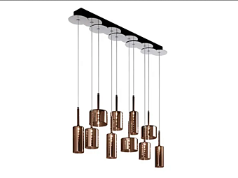 Suspension en verre teinté AXOLIGHT Spillray SP SPIL 10