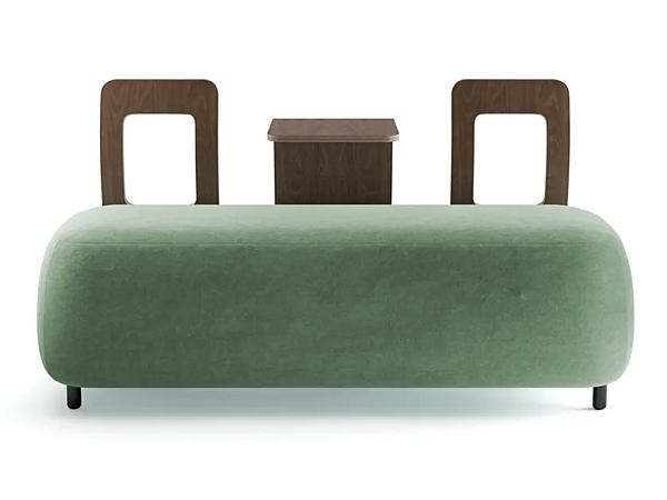 Banc rembourré avec dossier Vice Versa grande taille INNOVA Imbottiti usine Innova Imbottiti de l'Italie. Foto №1