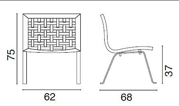 Fauteuil en cuir tanné NET FASEM NET W usine FASEM de l'Italie. Foto №10