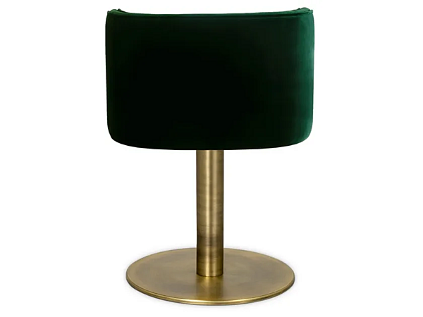 Fauteuil pivotant en velours capitonné avec accoudoirs BRABBU Bourbon II usine BRABBU de l'Italie. Foto №4