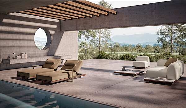 Chaise longue RUGIANO PUAM/S1 usine RUGIANO de l'Italie. Foto №3