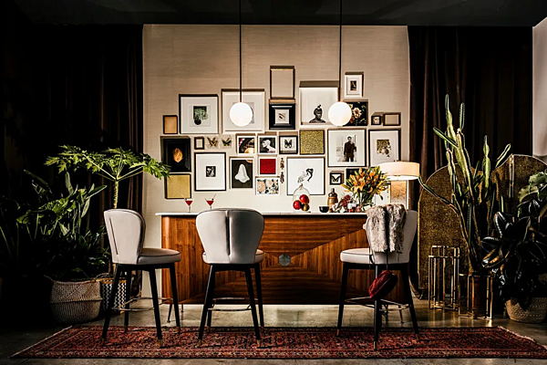 Tabouret haut pivotant en cuir Olivia Black Tie OLI67, OLI77, OLI67SW, OLI77SW usine Black Tie de l'Italie. Foto №4