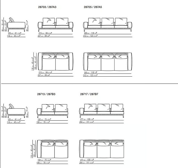 Canapé d'angle en tissu Gregory XL FLEXFORM usine FLEXFORM de l'Italie. Foto №16