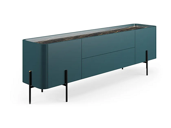 Buffet en bois multicouche avec tiroirs Liu Jo Living Collection Caillou CMB usine Liu Jo Living Collection de l'Italie. Foto №2
