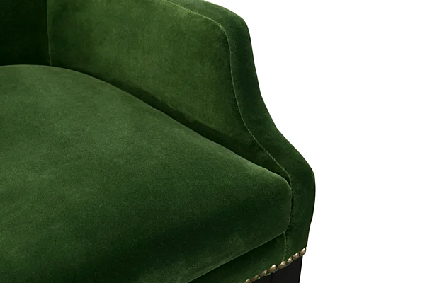 Tabouret en velours haut avec accoudoirs BRABBU collection Dukono usine BRABBU de l'Italie. Foto №7