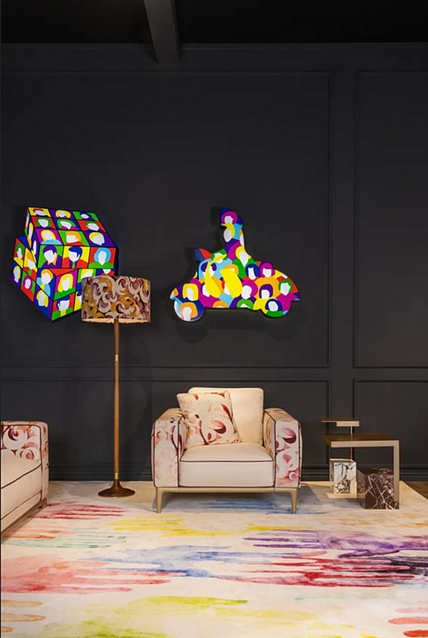 Lampe sur pied en velours Partagas FORMITALIA Partagas-FloorLamp-C, Partagas-FloorLamp-B usine FORMITALIA de l'Italie. Foto №2