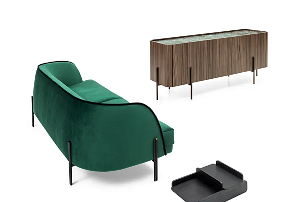Buffet en MDF avec portes Caillou Liu Jo Living Collection CMB MD2 usine Liu Jo Living Collection de l'Italie. Foto №5