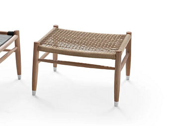 Pouf rectangulaire d'extérieur en tissu Tessa FLEXFORM