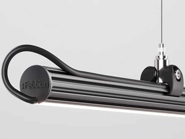 Suspension en aluminium anodisé LED Fabbian Freeline F44 usine Fabbian de l'Italie. Foto №4