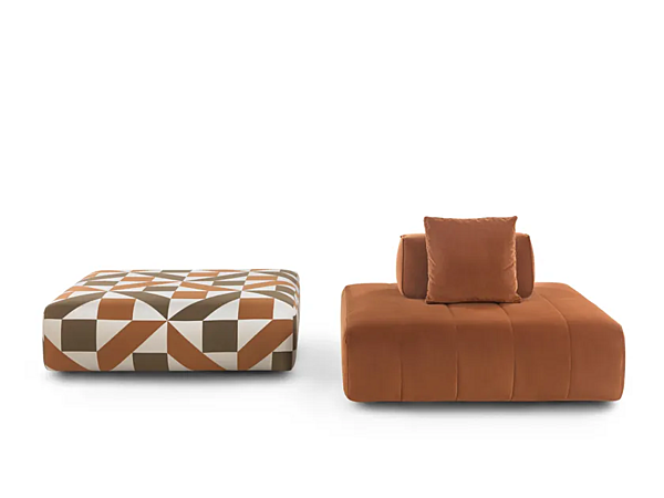 Pouf carré en tissu Achille GYFORM usine Gyform de l'Italie. Foto №2