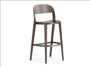 Tabouret haut en frêne avec dossier Potocco Minima 949 A 949/A