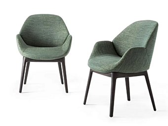 Fauteuil en tissu Calathea GIORGETTI