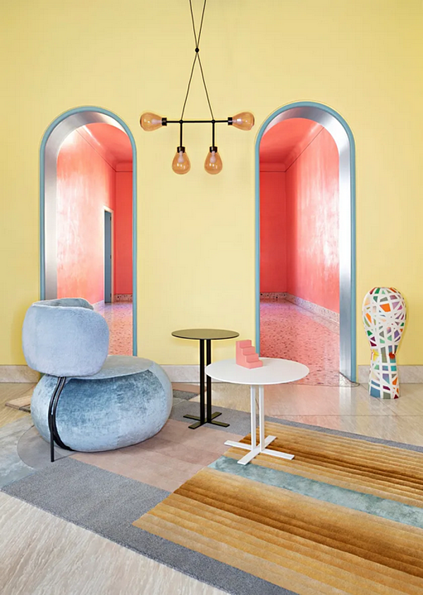 Fauteuil en tissu Baby Geo Saba usine SABA de l'Italie. Foto №5