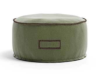 Pouf de jardin rond en tissu technique avec housse amovible Atmosphera D90 CX.SF.PFD90