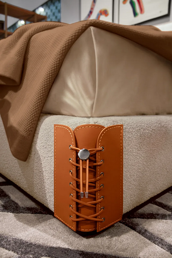 Lit double rembourré en tissu Clarissa FORMITALIA usine FORMITALIA de l'Italie. Foto №8