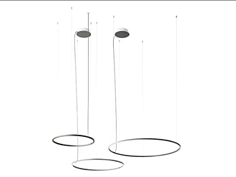 Suspension en aluminium LED U Light AXOLIGHT