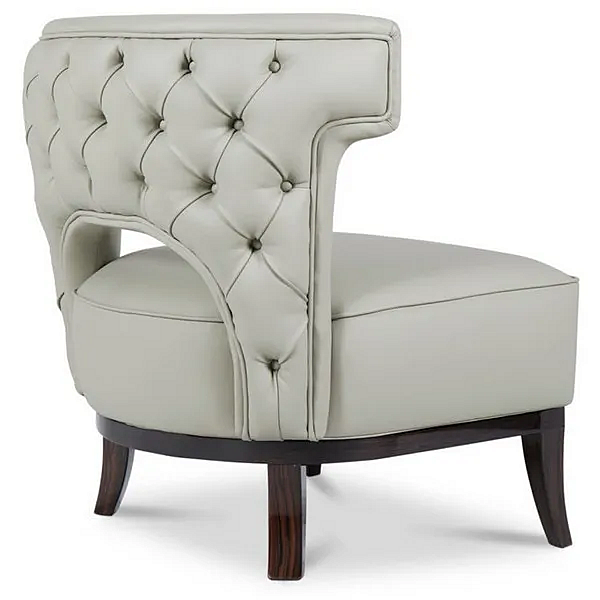 Fauteuil en cuir capitonné avec accoudoirs BRABBU Kansas usine BRABBU de l'Italie. Foto №2