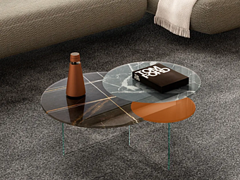 Table basse en verre Blendie 1412 LAGO Table basse en verre Blendie 1412 LAGO usine LAGO de l'Italie