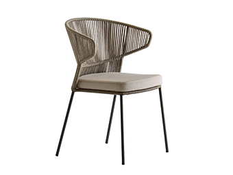 Chaise de jardin empilable en tissu avec coussin intégré Potocco Ola 923 P Imp 923 P-IMP