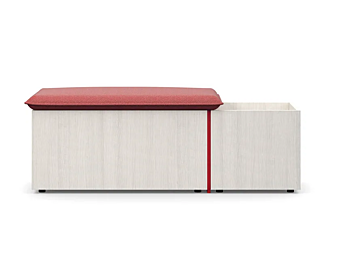 Coffre de rangement en bois Nidi collection Pank usine nidi de l'Italie