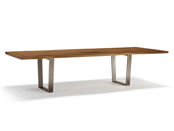 Table rectangulaire en bois massif Vero compact minimal ARTE BROTTO L640, MINIMAL usine Arte Brotto de l'Italie. Foto №1