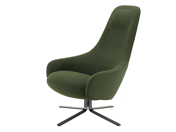 Fauteuil en tissu avec accoudoirs et base à 4 branches LIGNE ROSET MOA 19500105 usine LIGNE ROSET de l'Italie. Foto №2