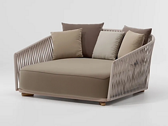 Lit de jardin avec dossier rembourré KETTAL Grand Bitta KS7003600 Lit de jardin avec dossier rembourré KETTAL Grand Bitta KS7003600 usine KETTAL de l'Italie