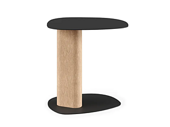 Table basse ovale en acier et bois Liu Jo Living Collection Clip PXM