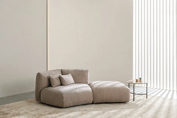 Canapé d'angle en tissu avec housse amovible Flou Fiocco usine Flou de l'Italie. Foto №11