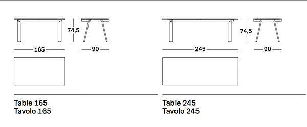 Table rectangulaire en bois Ambrosiano 2322 Zanotta usine ZANOTTA de l'Italie. Foto №12