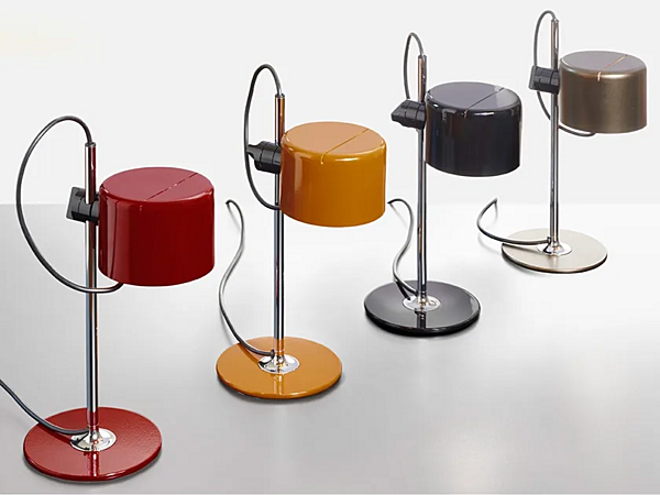 Lampe de table en métal ajustable LED Mini Coupe Oluce usine Oluce de l'Italie. Foto №1
