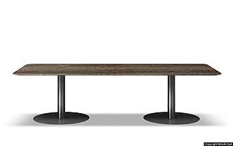 Bureau Minotti Bellagio "Dining" Pewter  usine Minotti de l'Italie