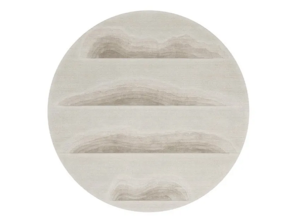 Tapis rond en laine et soie de bambou Halos GIORGETTI usine GIORGETTI de l'Italie. Foto №1