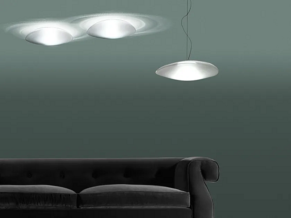 Applique murale en verre soufflé LED Loop Fabbian usine Fabbian de l'Italie. Foto №4