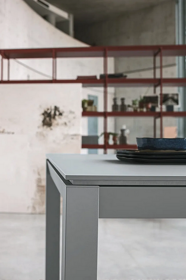 Table extensible en verre satiné SPACE SEDIT usine SEDIT de l'Italie. Foto №8