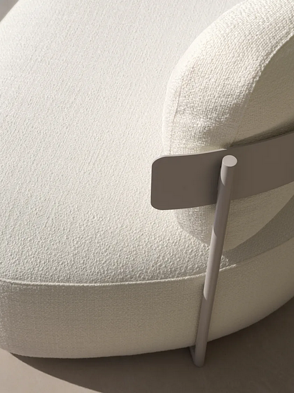 Fauteuil en tissu avec housse amovible Flou Pierre usine Flou de l'Italie. Foto №10