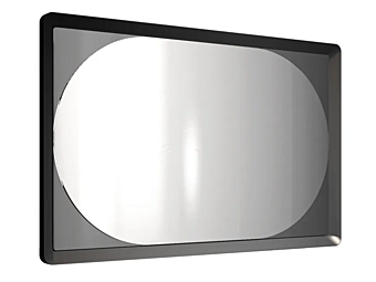 Miroir en bois rectangulaire avec cadre Eclipse CPRN HOMOOD E211