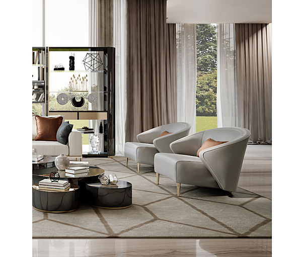 Fauteuil avec accoudoirs en tissu Bizzotto Italia Wave usine Bizzotto Italia de l'Italie. Foto №4