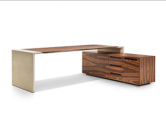 Bureau exécutif en bois en L I 4 Mariani Crossing usine i 4 Mariani de l'Italie