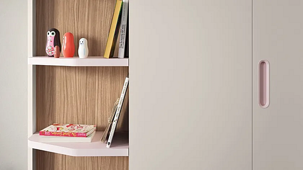 Unité de garde-robe sectionnelle en bois Nidi usine nidi de l'Italie. Foto №4